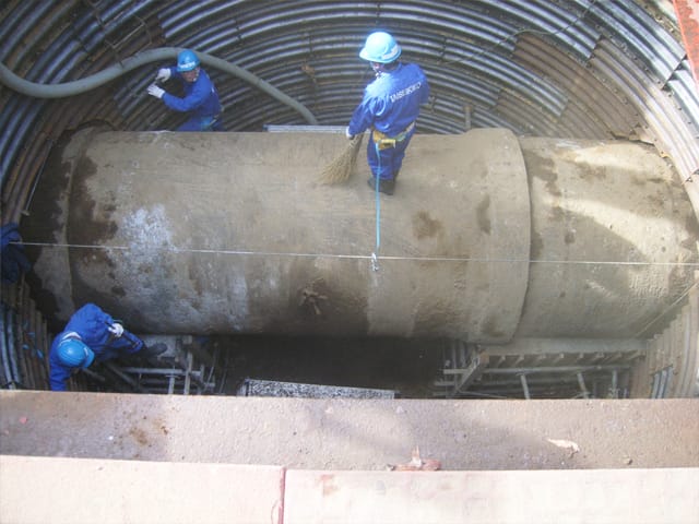 内径2000ミリメートル　送水管当麻給水地点修繕工事の画像1